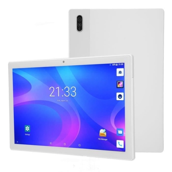 LIX-10.0" Android 11.0 Tablet 8GB 256GB 8MP Fram 13MP Bak 1920x1200 8 Core CPU 4G Talking Tablet 100-240V Silver