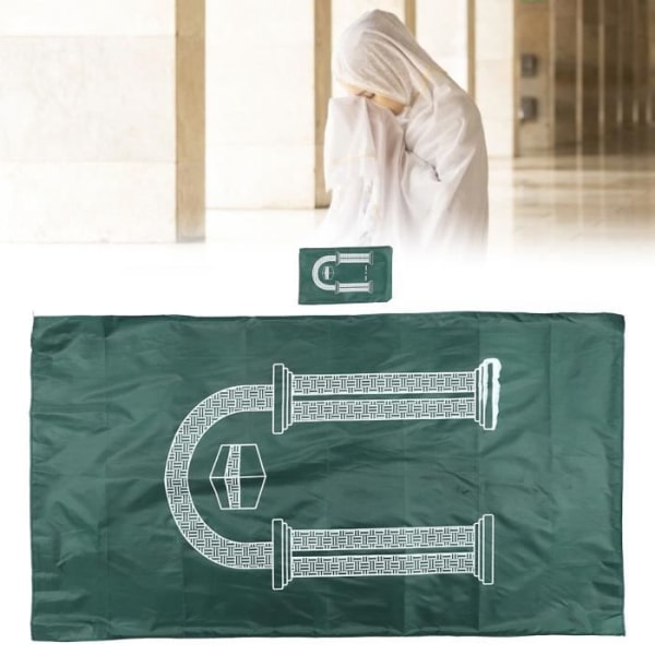 DECO☀Bärbart regntätt tyg rektangelöverdrag för muslimsk bönematta för vardagsrummet (grön)☀GOL
