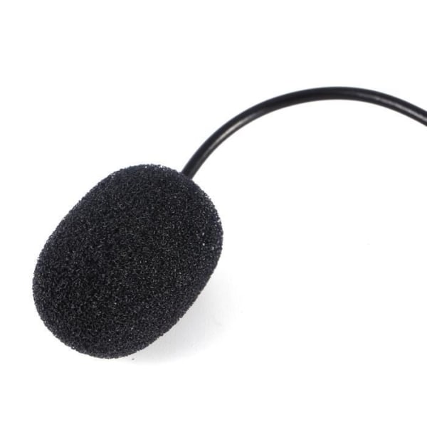 HURRISE minimikrofon 3 svart 3,5 mm extern mikrofonklämma på mikrofon + adapterkabel för GoPro Hero4 3/3+