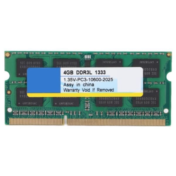 BEL-7590762024411-Xiede DDR3L Bärbar slitstyrka Antikorrosion Värmeavledning Laptop 1333 MHz 4 GB