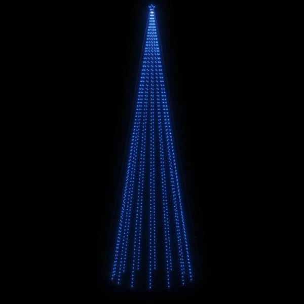 BEL-7667103875534-Julgran med påle 1134 blå lysdioder 800 cm