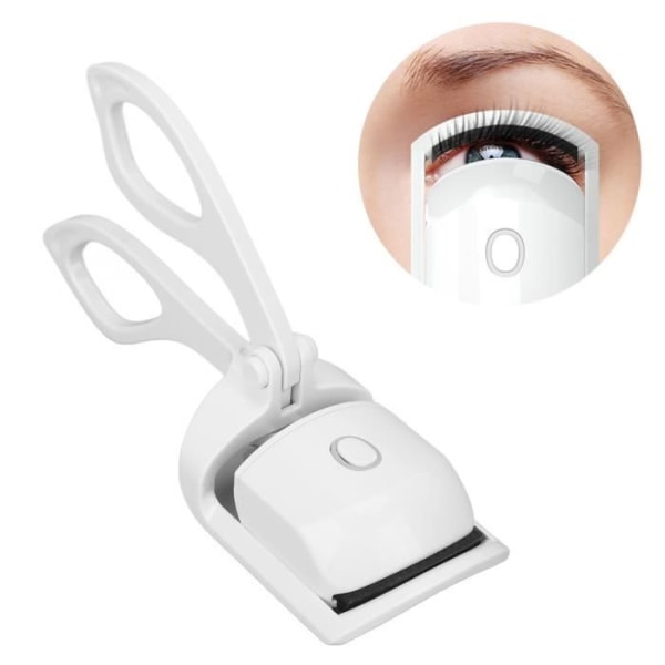 HURRISE Elektrisk ögonfransböjare Uppvärmd ögonfransböjare 2 lägen 10s förvärmning lång tid USB-laddning Uppvärmd ögonfransböjare