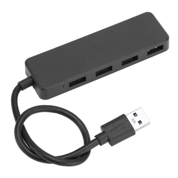 HURRISE USB 3.0 Hub 4 portar 5 Gbps höghastighetsskyddsfunktioner för hemmakontorsresor