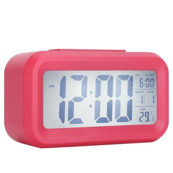 Duokon LCD-väckarklocka Elektronisk LCD-klocka Stor skärm Tyst Smart Time Temperaturvisning Väckarklocka GHY-501
