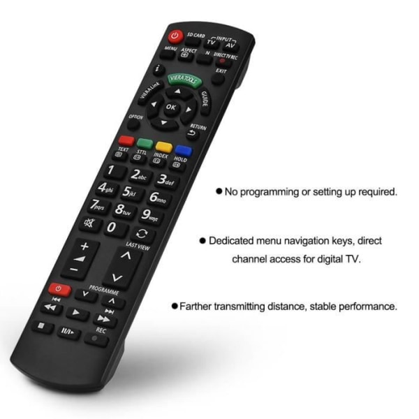 NAKESHOP Smart TV Fjärrkontroll TV Controller Fjärrkontroll Ersättning för Panasonic N2QAYB000487
