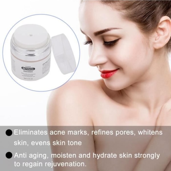 HURRISE ansiktskräm 50 g retinolextrakt Anti-aging antioxidant ansiktskräm Revitaliserande anti-rynkkräm