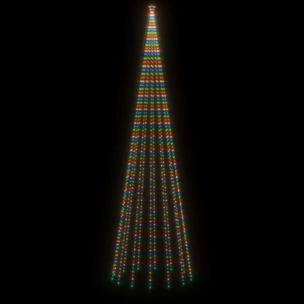 BEL-7029242325316-Julgran med påle 1134 färgade lysdioder 800 cm