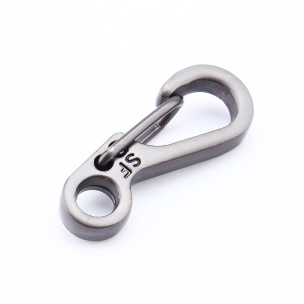 HURRISE nyckelkarbinhake Mini karbinhake EDC Snap Spring Clips Hook Survival Keychain Tool