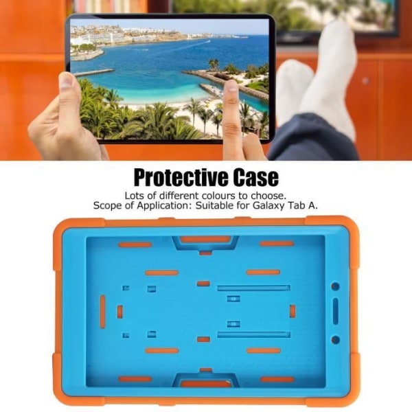 HURRISE Skyddsfodral Soft Light Tablet Fodral Flerfärgad handsfree skyddsfodral för Galaxy Tab-dator