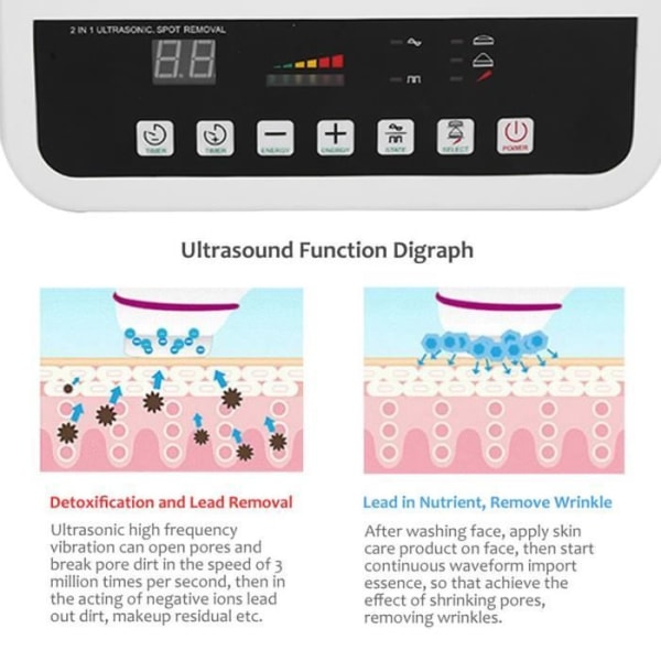 HURRISE Freckle Removal Machine Ultrasonic Freckle Removal Machine Avgiftningsmaskin