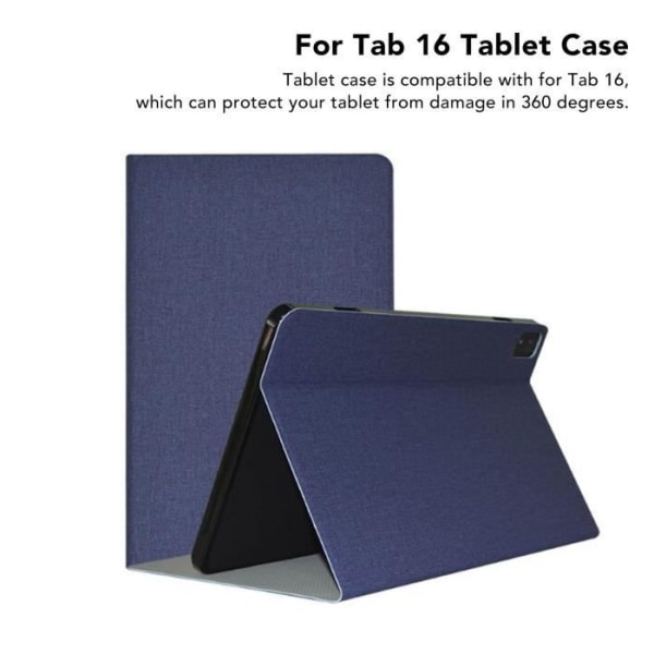 HURRISE For Tab 16 Tablet-fodral Skyddsfodral i PU-läder för Tab 16 Tablet, Touch Computer Inställning Blå
