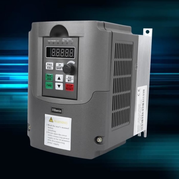 Tbest Frequency Converter NFLIXIN 9100-1T3-00550G Inverter Enfas 220V till trefas 380V Motorstyrenhet 5,5KW