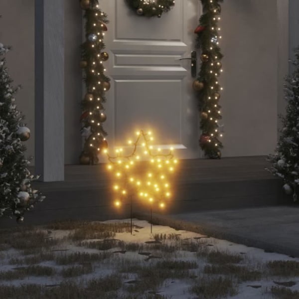 BEL-7423054582491-Julstjärna ljus dekorationsstakar 3 st 50 LED 29 cm