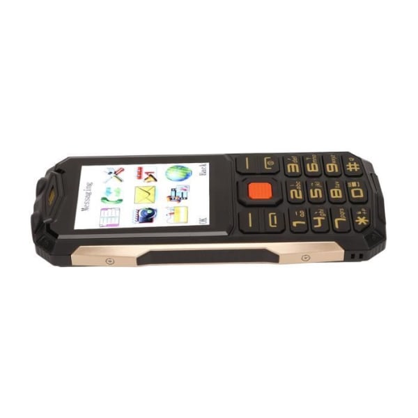 Tbest äldre mobiltelefon mobiltelefon, 2,8 tums skärm Dual SIM GSM Robust, enkel bärbar GPS mobiltelefon