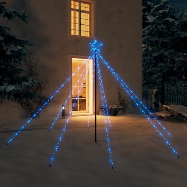 BEL-7076732249430-Julgransbelysning inomhus/utomhus 400 LED blå 2,5 m