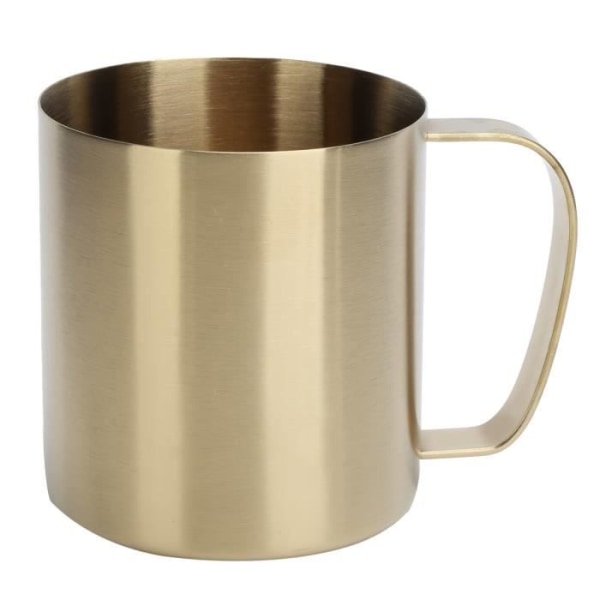 CEN bärbar kaffemugg 480 ml ölmugg i rostfritt stål (guld)