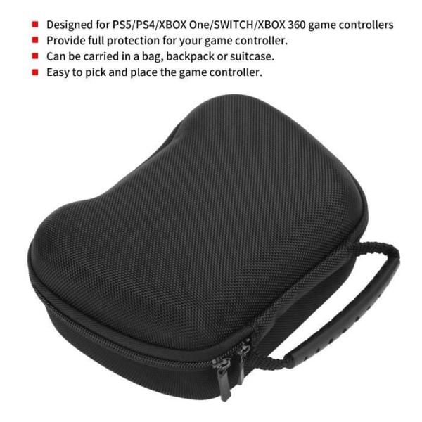 TMISHION förvaringsväska för PS4 Game Controller Bärbar Game Controller Skyddsväska för PS5 förvaringsväska