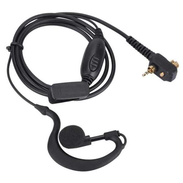 1-stifts skruvkrok Öronkrok, PTT-headsetmikrofon, tvåvägs UHF/VHF-radiosändare med hörsnäcka