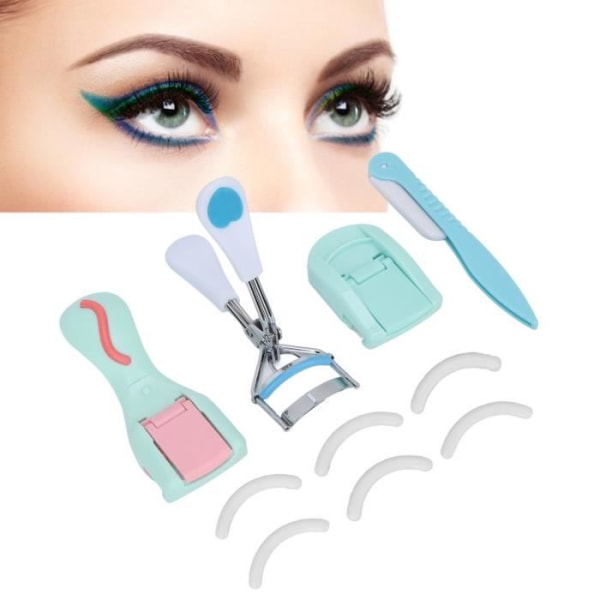 HURRISE Eyelash Curler Kit Ögonfransböjare Set Professionell ögonfransböjare med 6 silikonkuddar