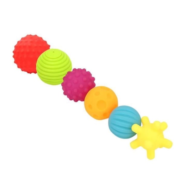 Leksak 6 st-parti strukturerad multisensorisk bollsats, färgglad babyleksak badbollsset Handboll för barn Mjuk leksaksboll
