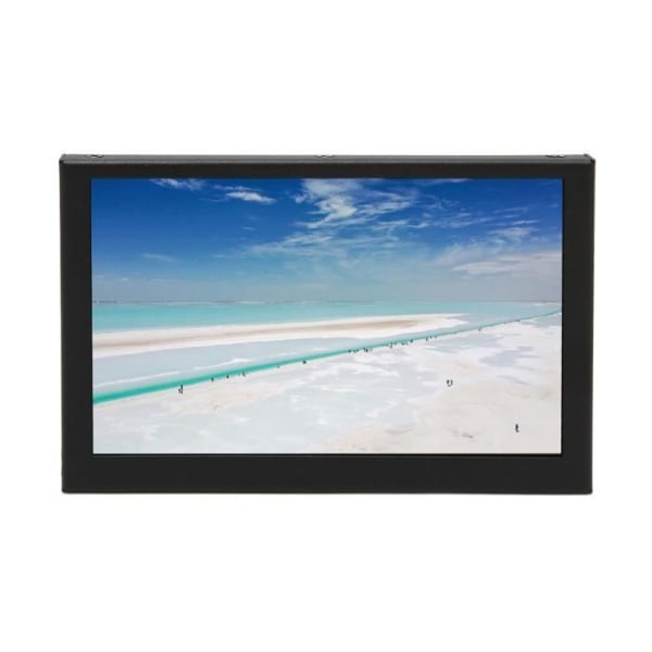 HURRISE Bärbar skärm 5 tums HD IPS LCD med integrerade högtalare för RPi PC