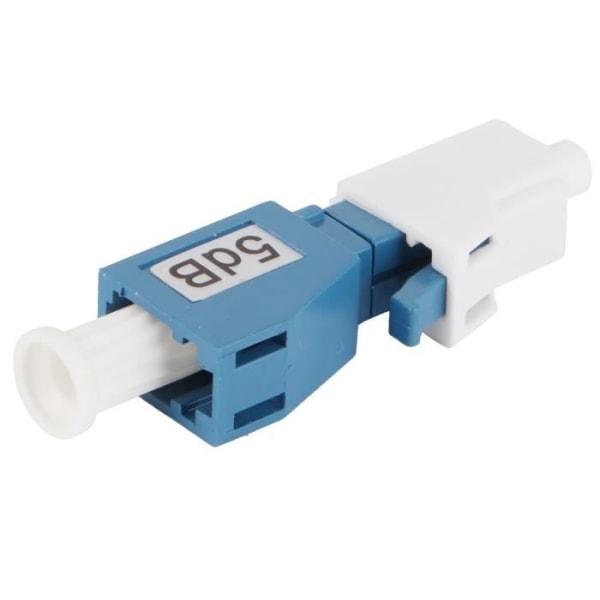 HURRISE Fiberoptisk adapter Optisk fiberdämpare LC/UPC-5DB-kontakt Single Mode Hane Hona Adapter Förlust