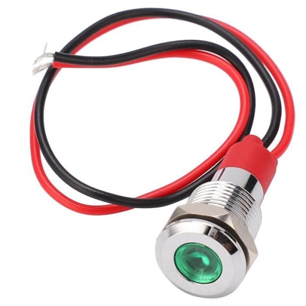 HURRISE LED-indikator Ljus Metall LED-indikator Liten vattentät strömförsörjning Trådbunden industriell kontrollkomponent