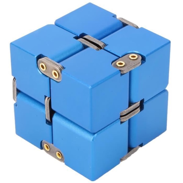 Aluminiumlegering Infinity Desk Magic Cube Stress Toy - ZJCHAO - Blå - för vuxna