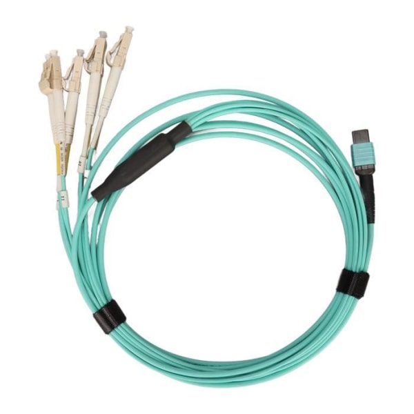 HURRISE Multimode Fiberkabel MPO till 8LC Fiber Patch-kabel 3,3yd Duplex MPO till 8LC LSZH Fiber Patch-sladd