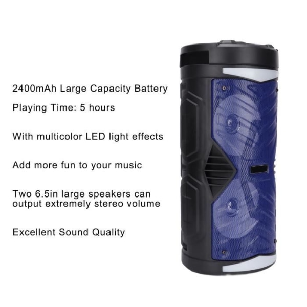 BEL-7643669860337-Karaoke Machine Speaker Trådlös Karaoke Machine med Nrg‑6601A Karaoke Högtalare med