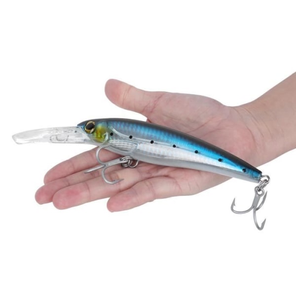 BEL Artificiell Minnow Hard Lure Simulering Fiskeredskap Havsdjupdykarbete (2 (HLN05) 14cm + 44g)