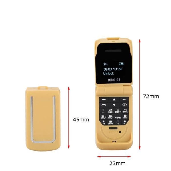 Xuyan Mini högkvalitativ multifunktionell flip-telefon lämplig för barn