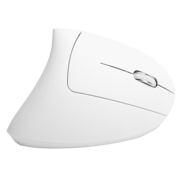 Tbest Wireless Vertical Mouse Trådlös USB Vertikal Mouse Office Gaming Laddningsbara datortillbehör H1 2.4G (Vit)