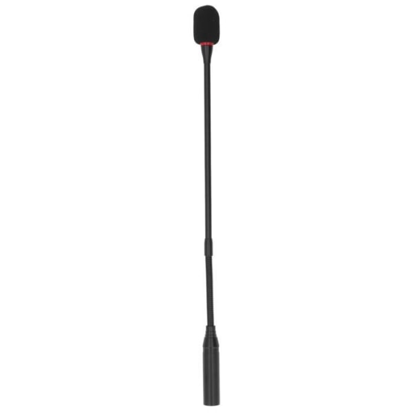 HURRISE Stationär svanhalsmikrofon 17,7 tums flexibel svanhalsmikrofon, optisk pluggbar mikrofon för