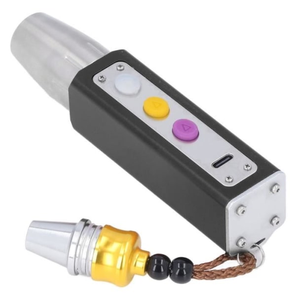 HURRISE jade identifieringsficklampa 3 LED smycken ficklampa 3 ljuslägen USB-laddning liten lampa