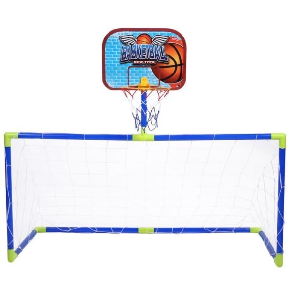 TMISHION Basket Backboard Basket Fotboll System Backboard Soccer Guard Balls Kit