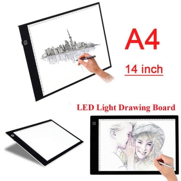 A4 LED-upplyst ritbord Touch Art Ultra slimmad present