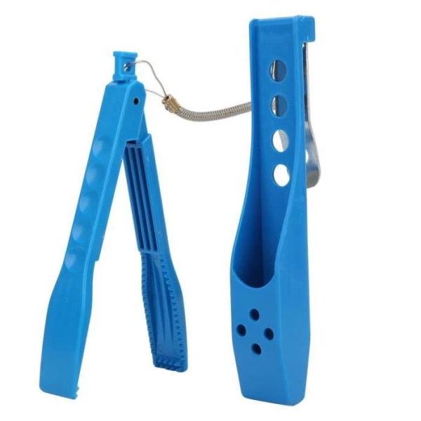 SIB Multifunktionell Fish Grip Clip Clamp Hållare med lock Bärbart fiskeverktyg (blå)
