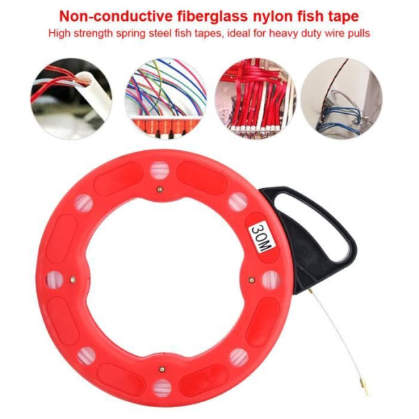 Fiberglass Fish Tape, Fish Tape Tråddragare, Bekväm icke-ledande glasfiber Nylon för