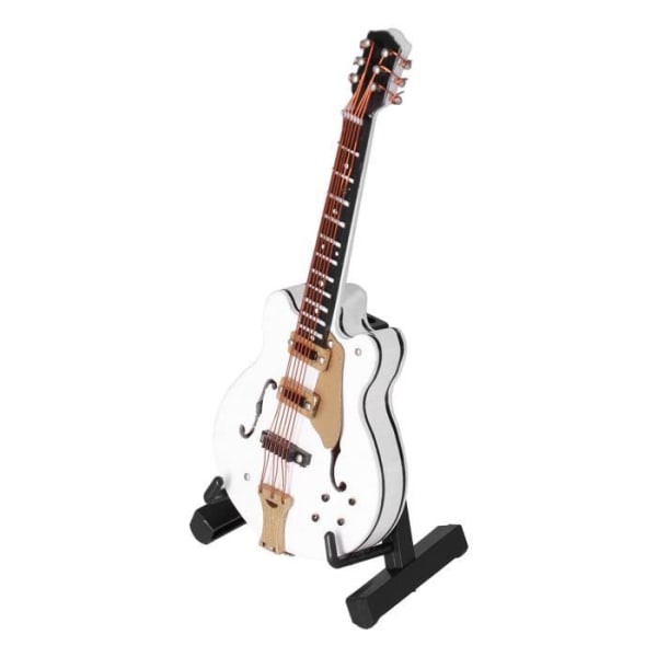 HURRISE Gitarrmodell Utsökt minigitarrmodell med slät yta, fina detaljer och vackra proportioner, lång dekorativ staty