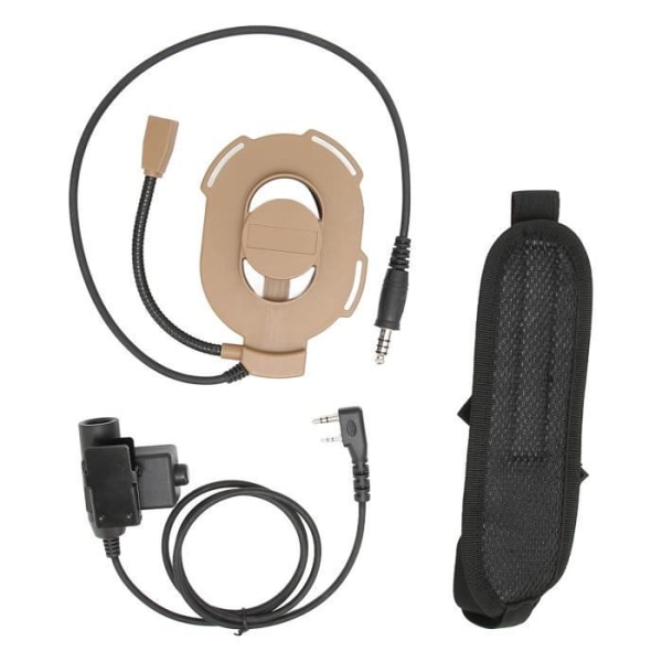 HURRISE Military Unilateral Headset Military Hunting Headset HD01 Justerbart Walkie Talkie Headset för Kenwood TK‑3107