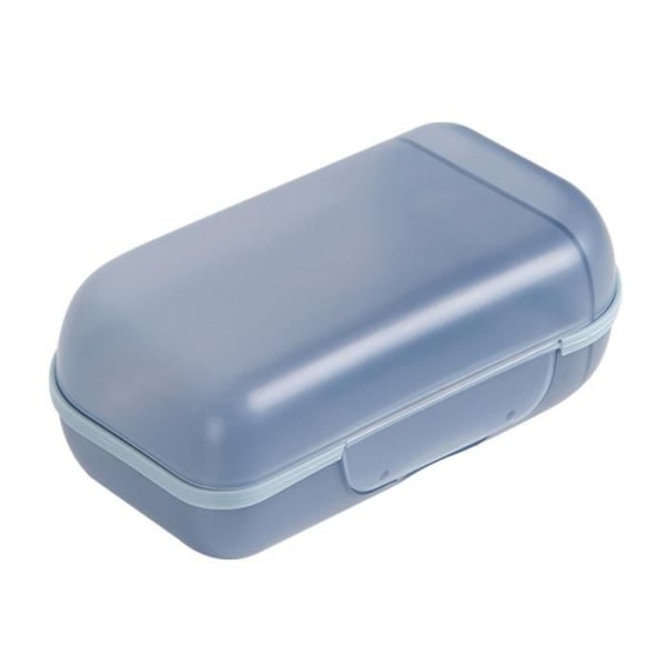 HURRISE Tvållådahållare Snygg resetvålskål, lätt, mångsidig, bärbar, med lock, Deco Dispenser Blue