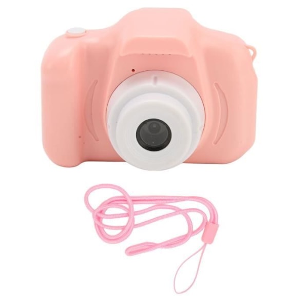 HURRISE digitalkamera för barn, multilägesfilter, 8 MP och bak, 1080P HD-video, söt, bärbar, rosa