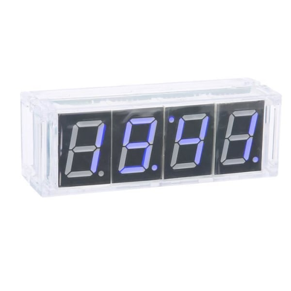 BEL-7374285517571-DIY LED digital klocka DIY LED digital klocka 4-siffrig automatisk display blå