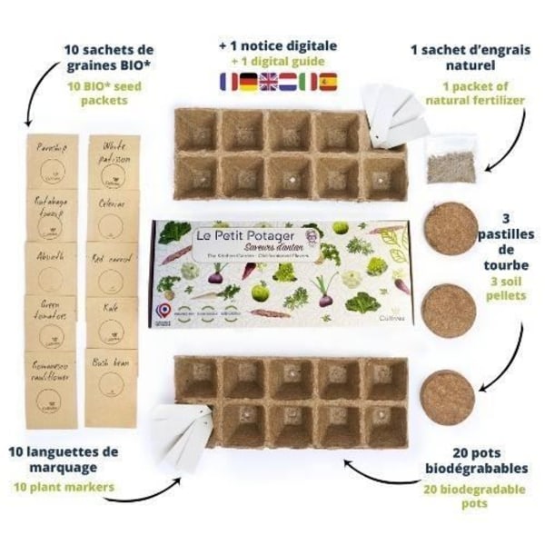 CULTIVEA The Ready to Grow Kit Lille grøntsagshave - ældgamle smage