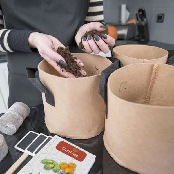 EKOLOGISK* odlingspåssats (gurka, tomat, pepparfrön)