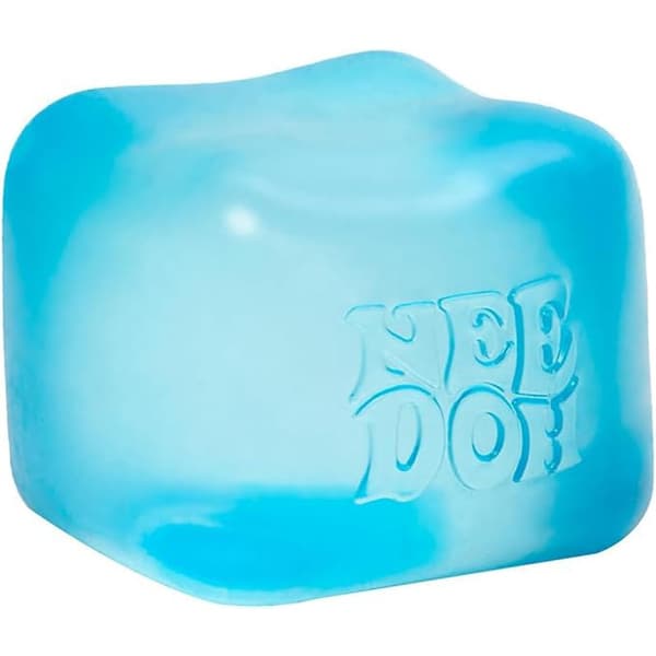 NeeDoh Nice Cube - Sensorisk klemmeleke med superfast klem - Sensorisk klemmeleke med superfast klemfølelse - Sensoriske leker, angst blå
