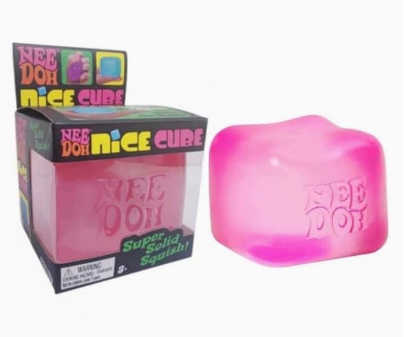 3-pak NeeDoh Nice Cube - Sensorisk klemmelegetøj med super solid klemme - Sensorisk klemmelegetøj med super solid klemme-følelse - Sensorisk legetøj, angst