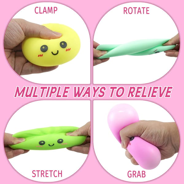 Dumpling Stress Squishy Legetøj 5cm, Blød Klembar Sensorisk Stressbold Med Dampkasse Design, Anti-Stress Fidget Til Afslapning White