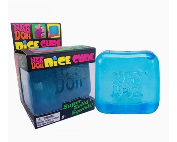 3-pak NeeDoh Nice Cube - Sensorisk klemmelegetøj med super solid klemme - Sensorisk klemmelegetøj med super solid klemme-følelse - Sensorisk legetøj, angst